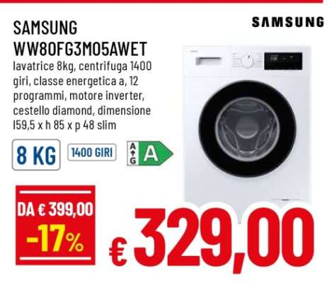 SAMSUNG WW80FG3M05AWET
