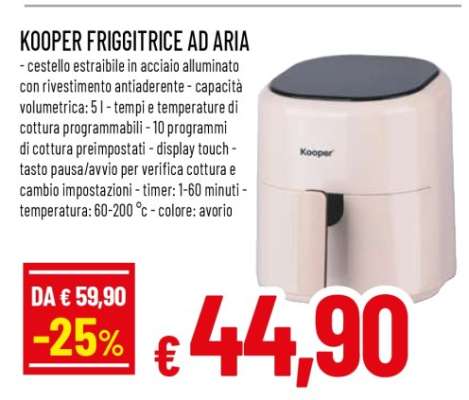 KOOPER FRIGGITRICE AD ARIA