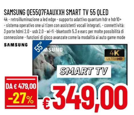SAMSUNG QE55Q7FAAUXXH SMART TV 55 QLED