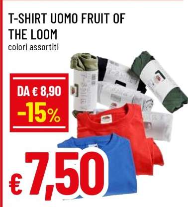 T-SHIRT UOMO FRUIT OF THE LOOM