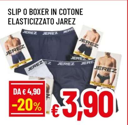 SLIP O BOXER IN COTONE ELASTICIZZATO JAREZ