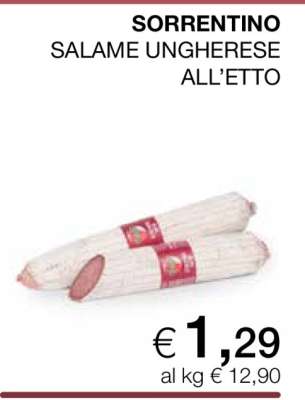SORRENTINO SALAME UNGHERESE ALL’ETTO