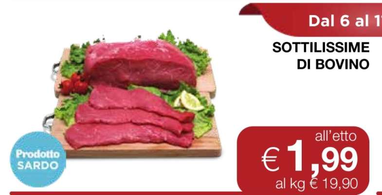 Sottilissime di bovino