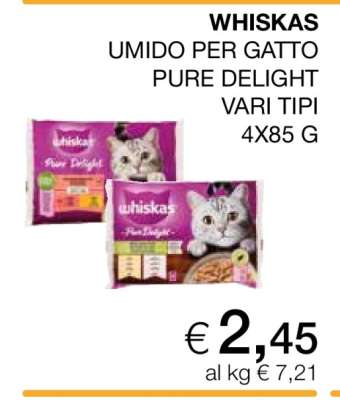 WHISKAS UMIDO PER GATTO PURE DELIGHT