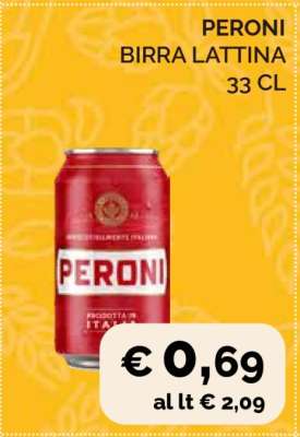 PERONI BIRRA LATTINA 33 CL