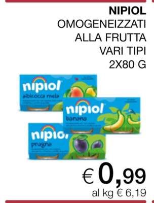 Nipiol Omogeneizzati alla Frutta