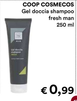 COOP COSMECOS Gel doccia shampoo fresh man 250 ml