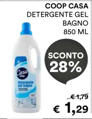 COOP CASA Detergente gel bagno 850 ml