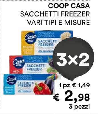 COOP CASA SACCHETTI FREEZER