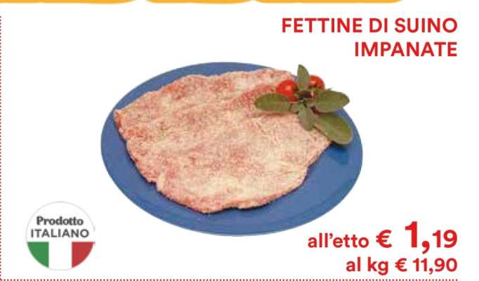 Fettine di suino impanate