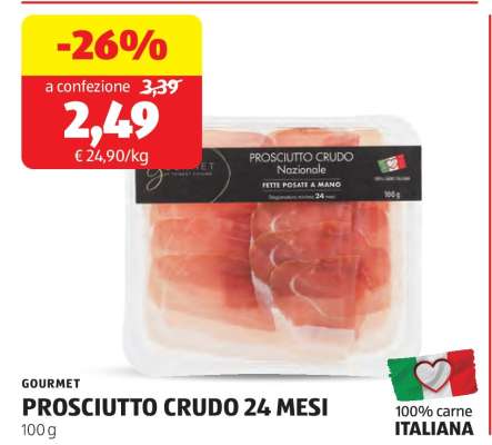 GOURMET PROSCIUTTO CRUDO 24 MESI