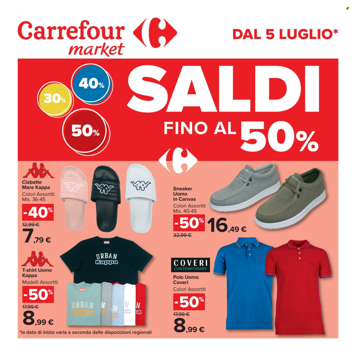 Volantino Carrefour - 5/7/2026 - 23/7/2026. Pagina 1