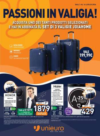 Volantino Unieuro - 1/7/2026 - 16/7/2026.