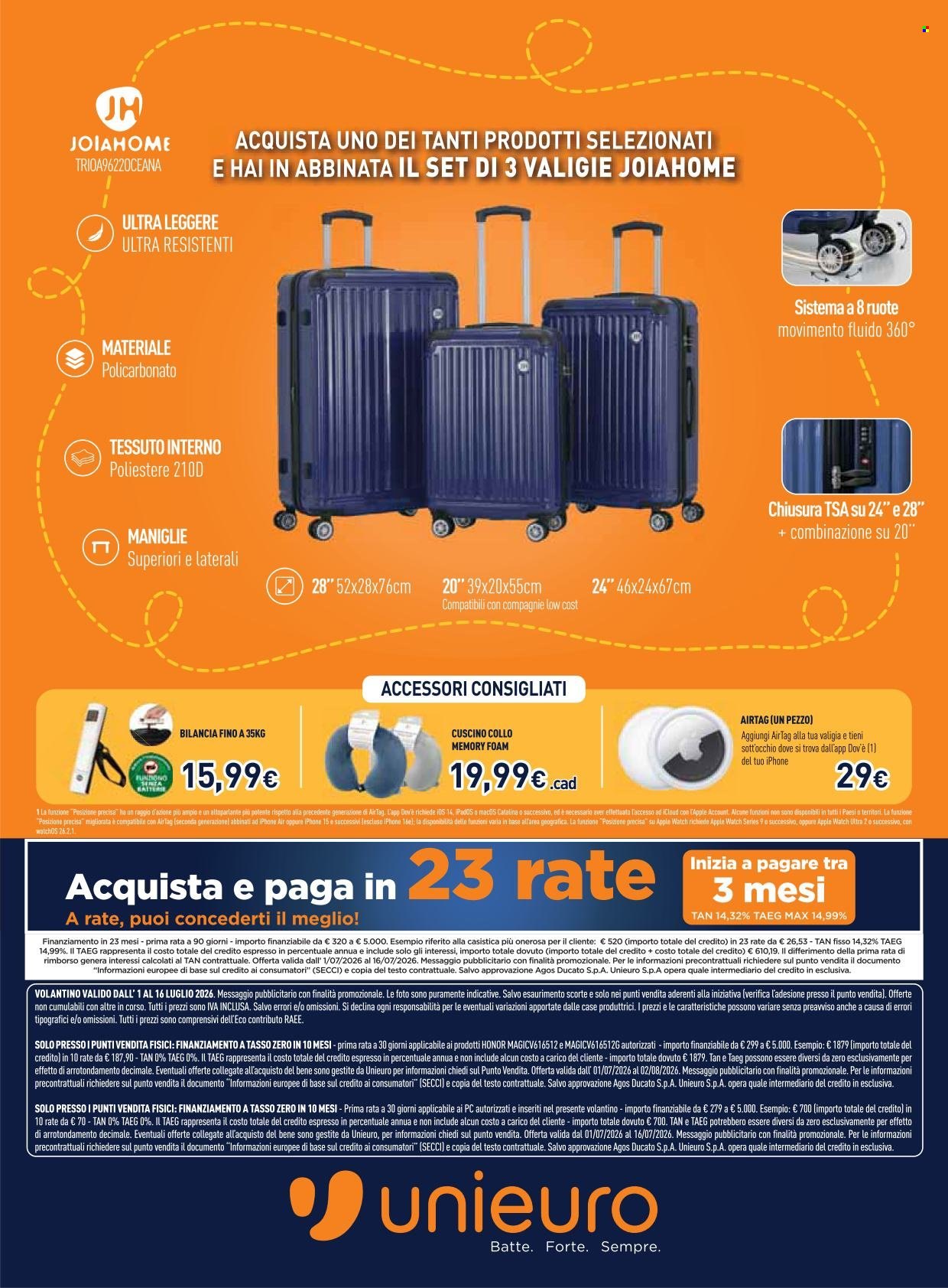Volantino Unieuro - 1/7/2026 - 16/7/2026. Pagina 32