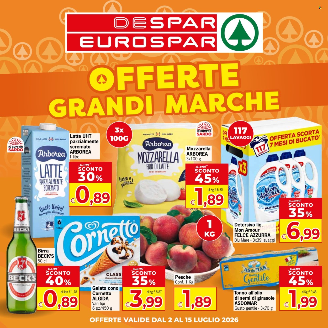 Volantino Eurospar - 2/7/2026 - 15/7/2026. Pagina 1
