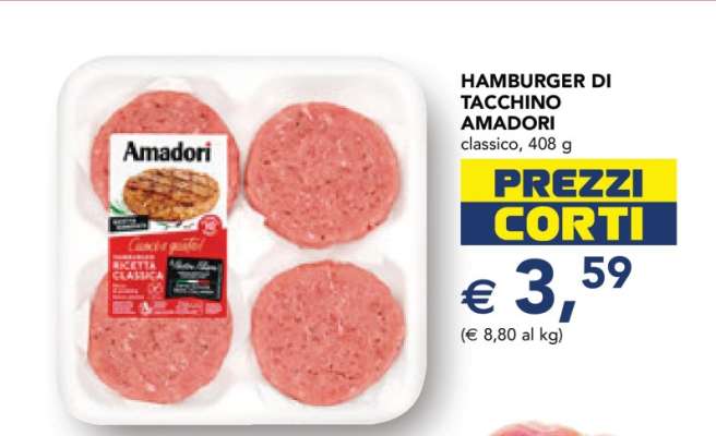 Hamburger di Tacchino Amadori