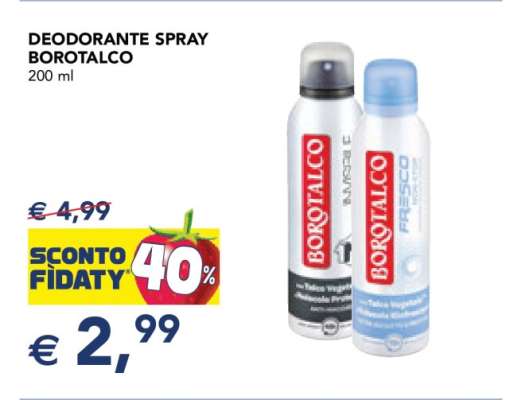Deodorante spray Borotalco