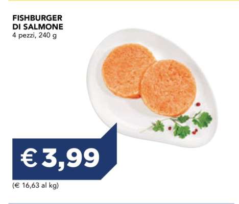 Fishburger di Salmone