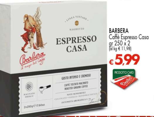 BARBERA Caffè Espresso Casa
