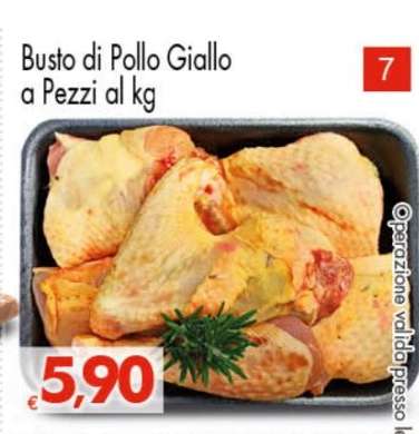 Busto di Pollo Giallo a Pezzi al kg
