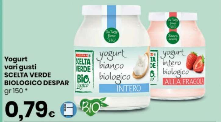 Yogurt vari gusti SCELTA VERDE BIOLOGICO DESPAR