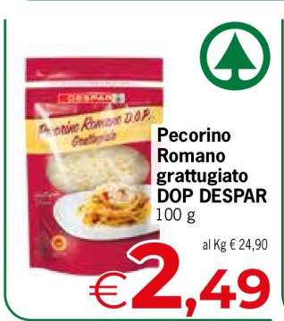 Pecorino Romano grattugiato DOP DESPAR
