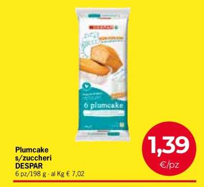 Plumcake s/zuccheri