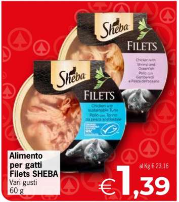 ALIMENTO PER GATTI FILETS SHEBA