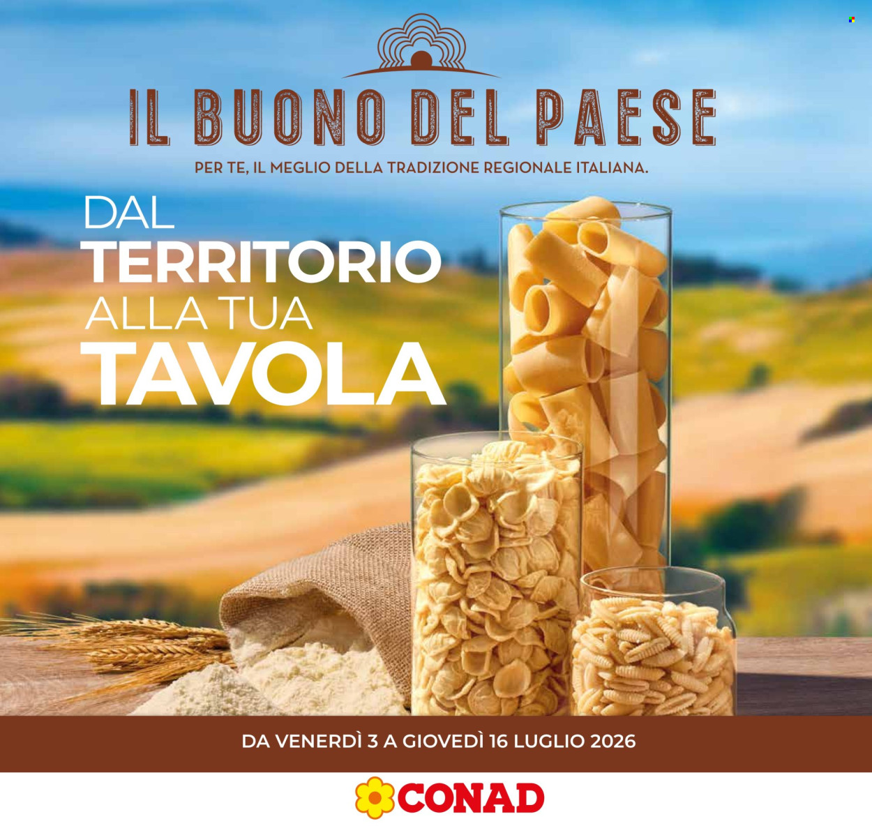 Volantino Conad - 3/7/2026 - 16/7/2026. Pagina 1