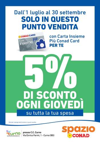 Volantino Spazio Conad - 1/7/2026 - 24/9/2026.