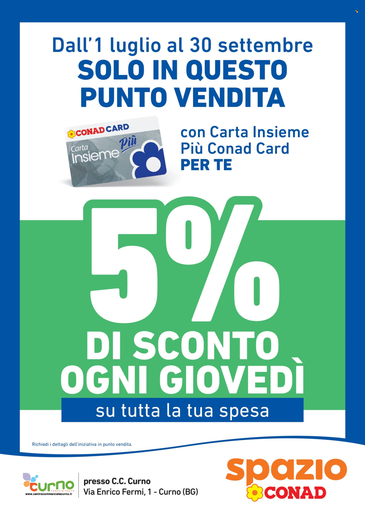 Leták Spazio Conad - 1.7.2026 - 24.9.2026. Strana 1
