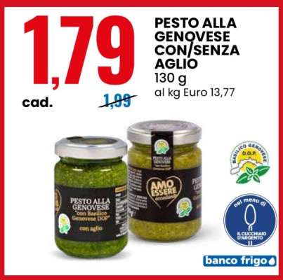 PESTO ALLA GENOVESE CON/SENZA AGLIO
