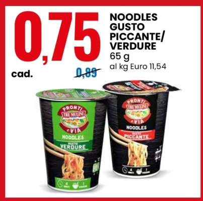 NOODLES GUSTO PICCANTE/VERDURE
