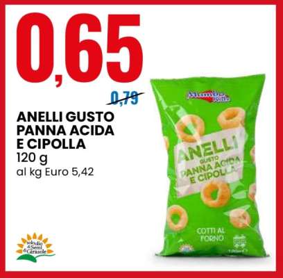 ANELLI GUSTO PANNA ACIDA E CIPOLLA