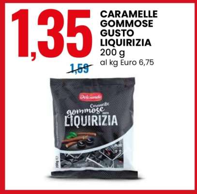 CARAMELLE GOMMOSE GUSTO LIQUIRIZIA