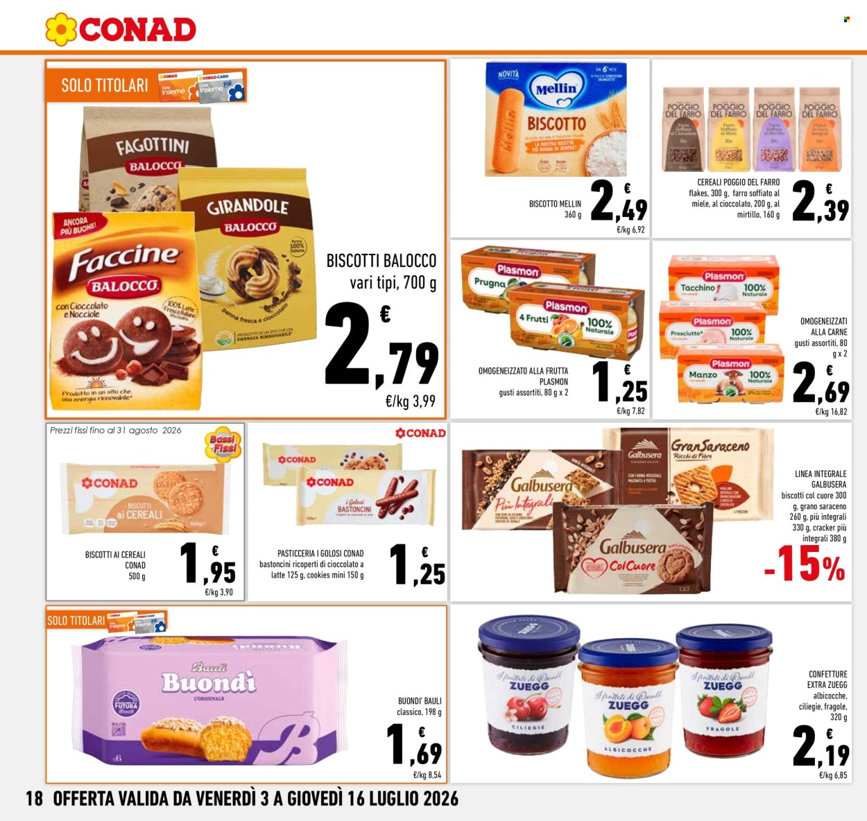 Volantino Conad - 3/7/2026 - 16/7/2026. Pagina 18