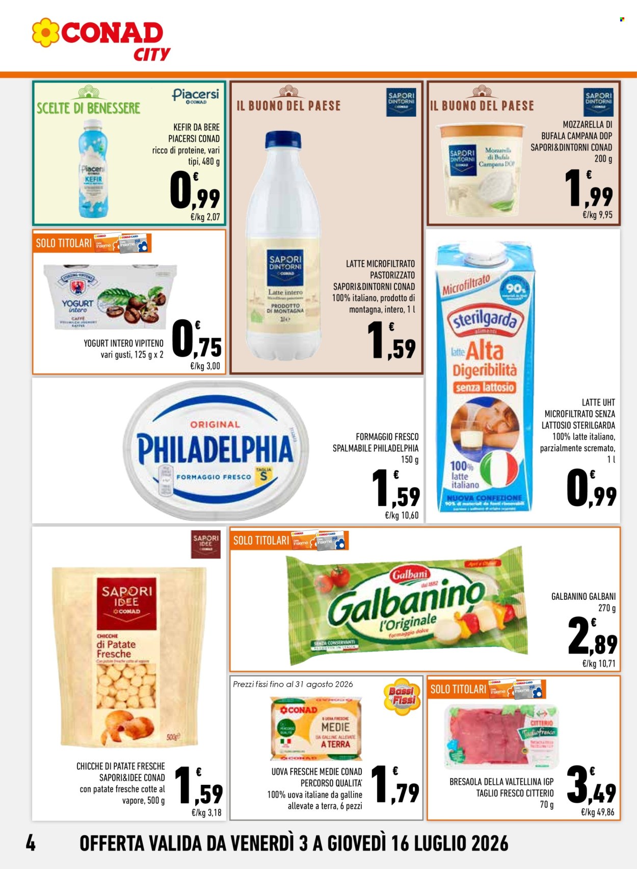 Volantino Conad - 3/7/2026 - 16/7/2026. Pagina 4