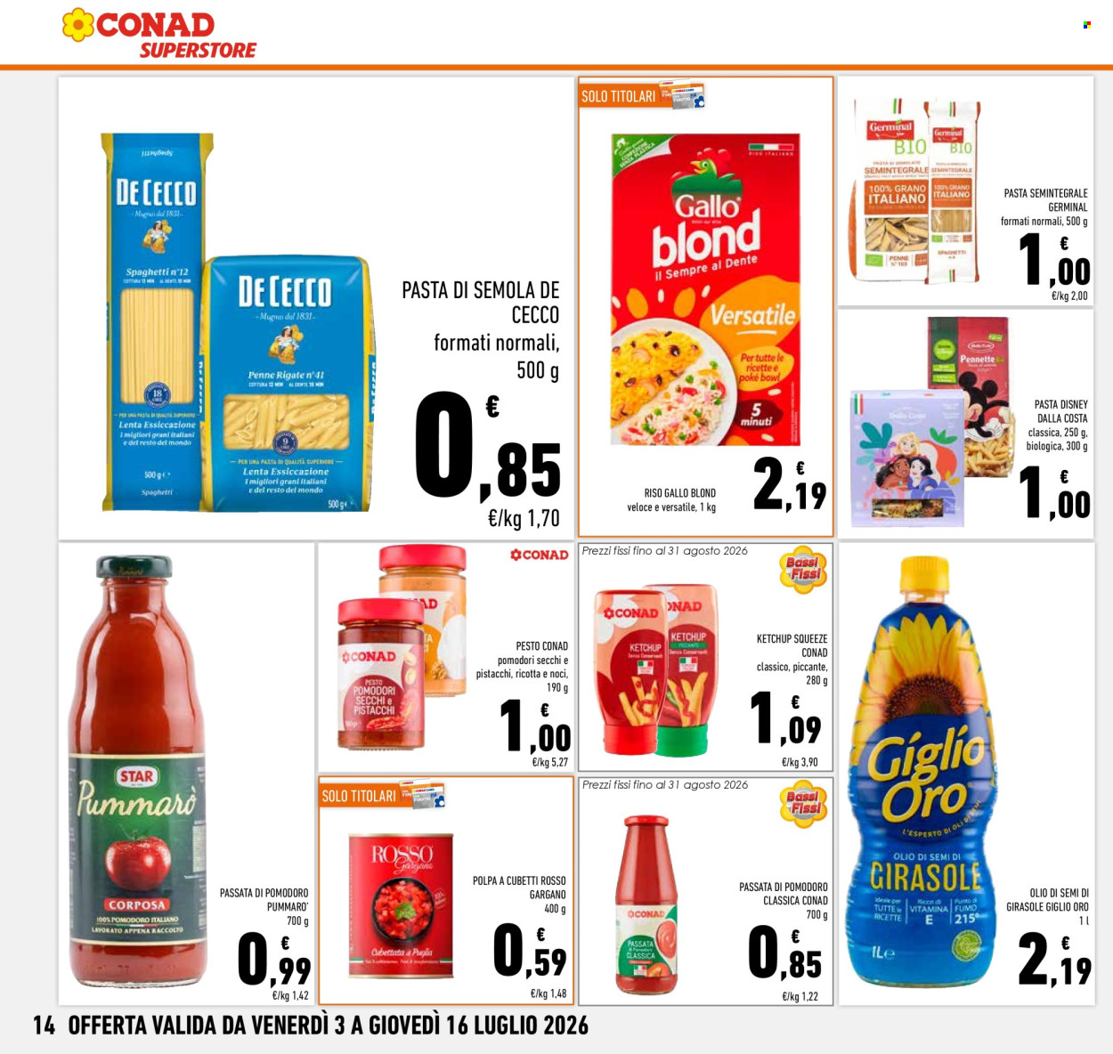 Volantino Conad Superstore - 3/7/2026 - 16/7/2026. Pagina 14