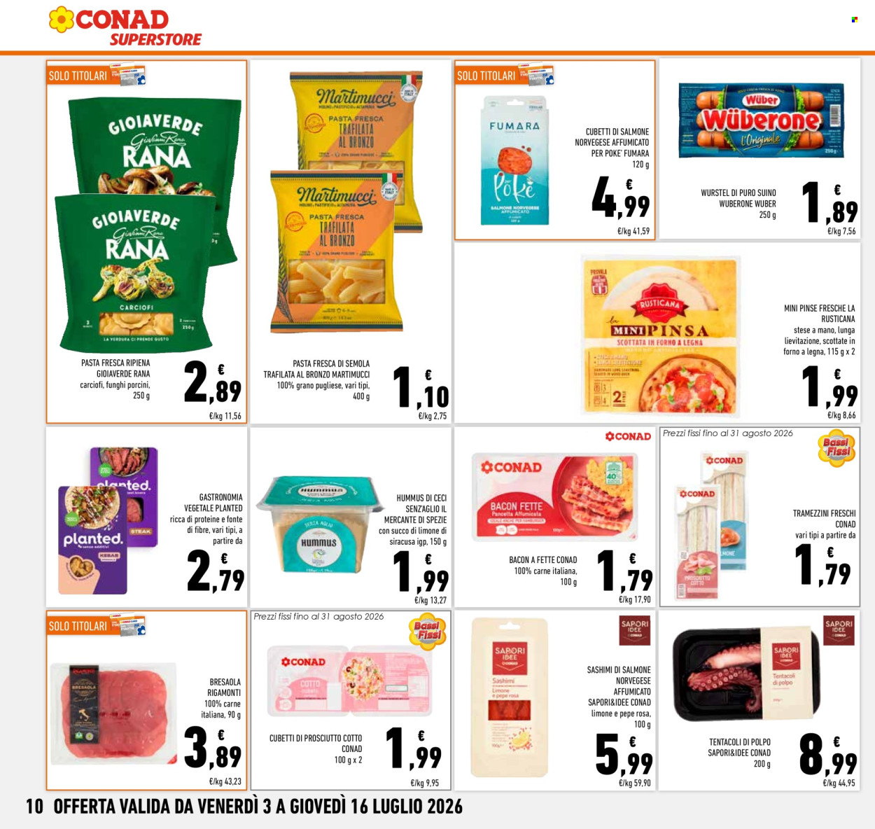 Volantino Conad Superstore - 3/7/2026 - 16/7/2026. Pagina 10
