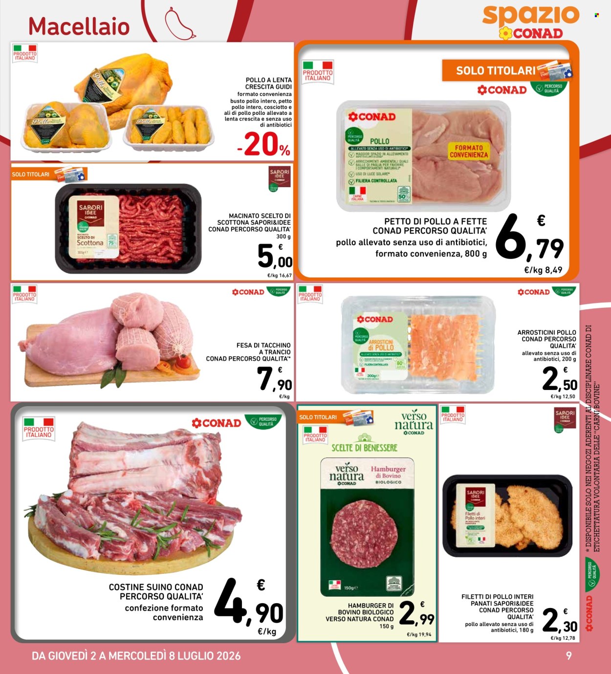 Volantino Spazio Conad - 2/7/2026 - 8/7/2026. Pagina 9