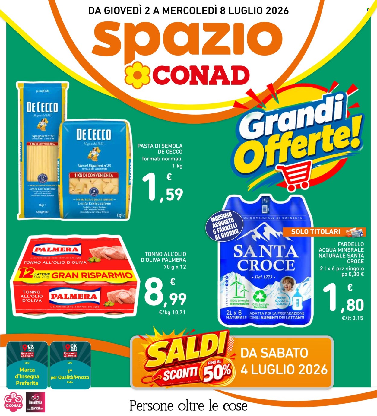 Volantino Spazio Conad - 2/7/2026 - 8/7/2026. Pagina 1