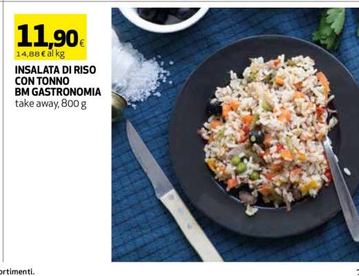 INSALATA DI RISO CON TONNO BM GASTRONOMIA