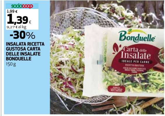 INSALATA RICETTA GUSTOSA CARTA DELLE INSALATE BONDUELLE