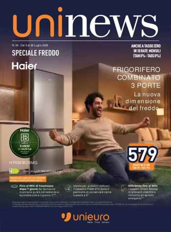 Volantino Unieuro - 3/7/2026 - 26/7/2026.
