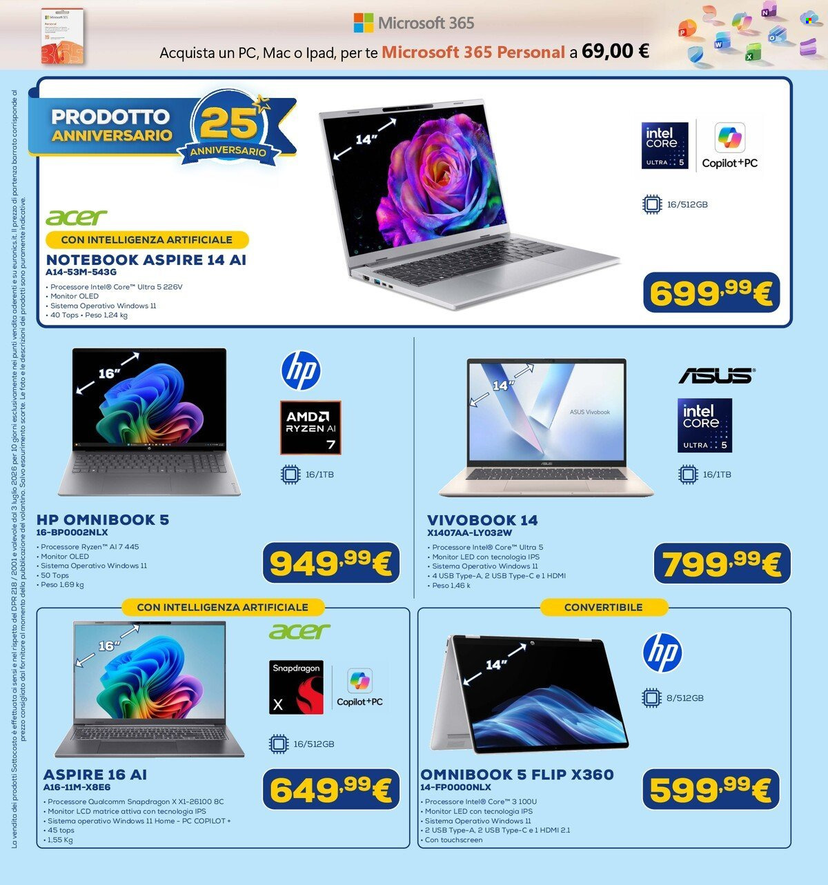 Volantino Euronics - 3/7/2026 - 15/7/2026. Pagina 22