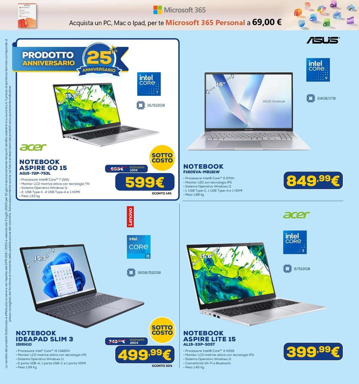 Volantino Euronics - 3/7/2026 - 15/7/2026. Pagina 23
