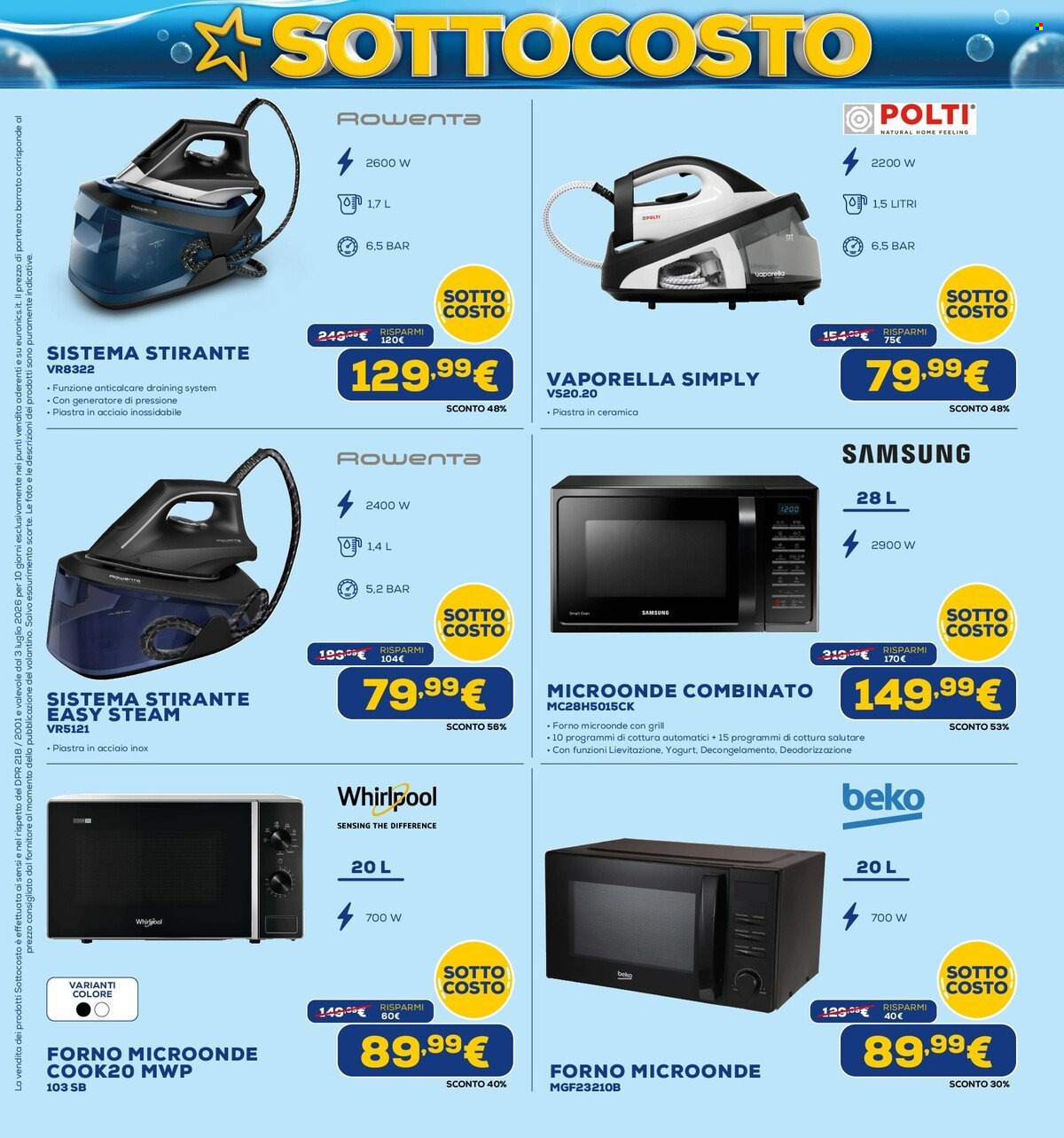 Volantino Euronics - 3/7/2026 - 15/7/2026. Pagina 33