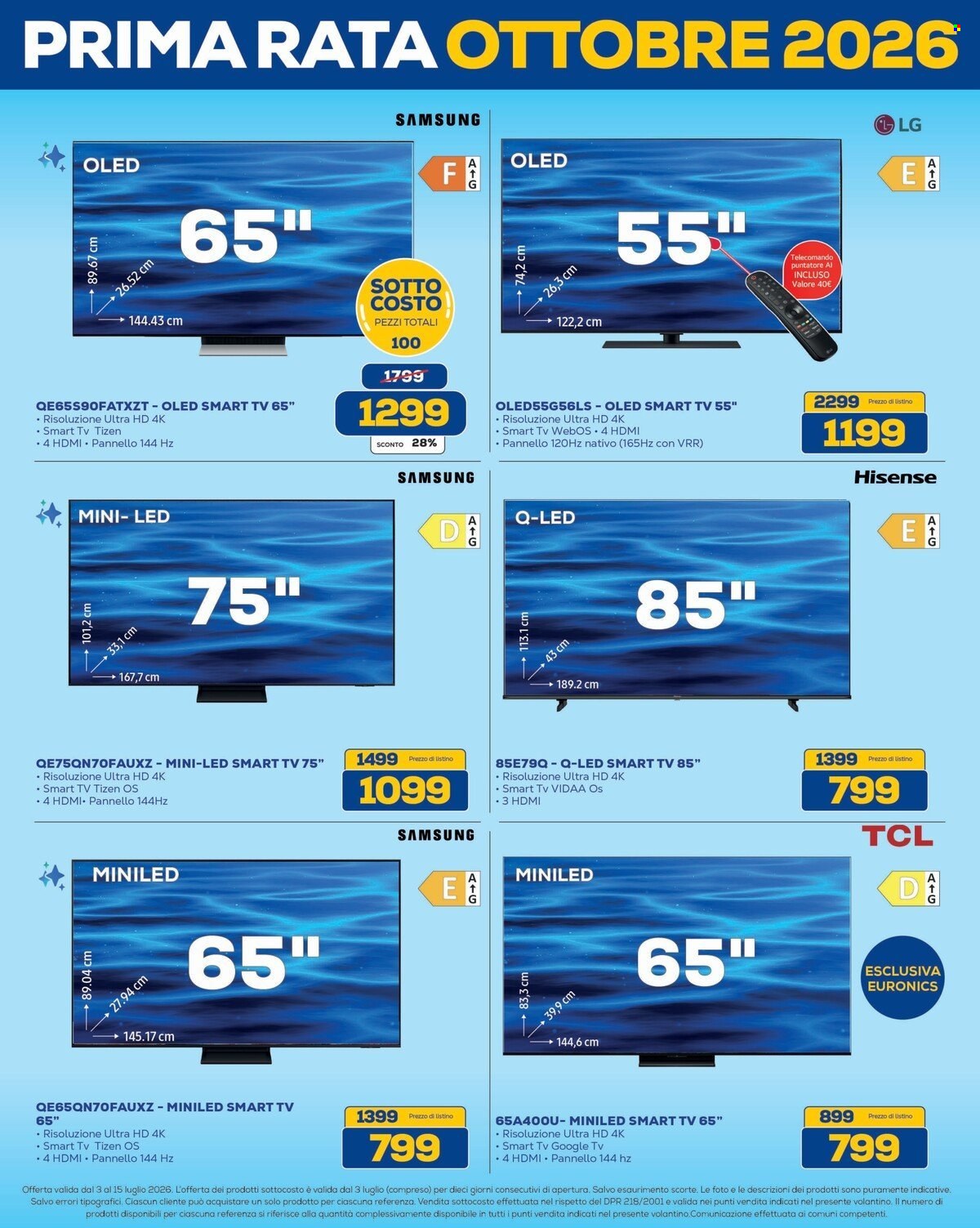Volantino Euronics - 3/7/2026 - 15/7/2026. Pagina 4