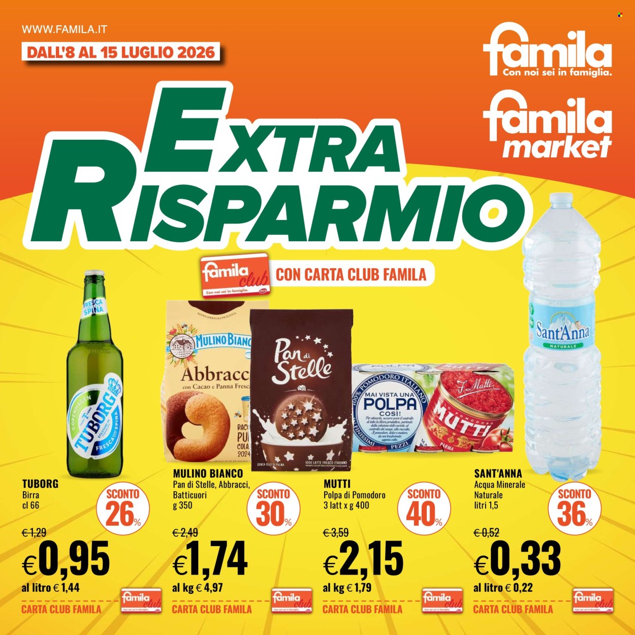 Volantino Famila - 8/7/2026 - 15/7/2026. Pagina 1