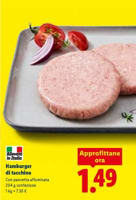 Hamburger Di Tacchino